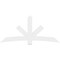 Ekena Millwork Alberta Architectural Grade PVC Gable Bracket, 84"W x 38 1/2"H x 2"D x 6"F, 11/12 Pitch GBP084X39X0206ALB00 - alternate 3